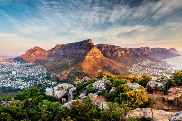 Arrival in Cape Town